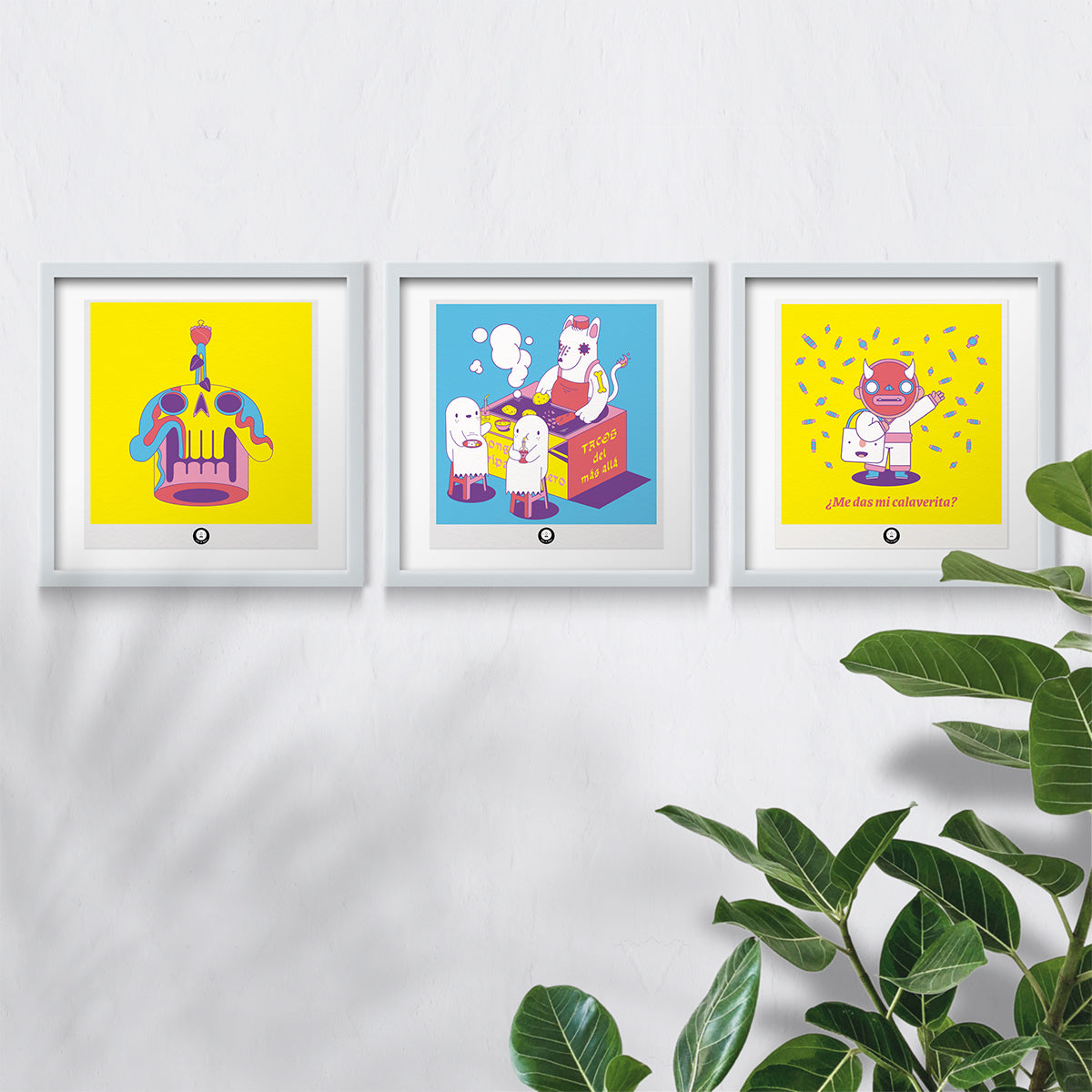 Set de 3 prints del Más Allá