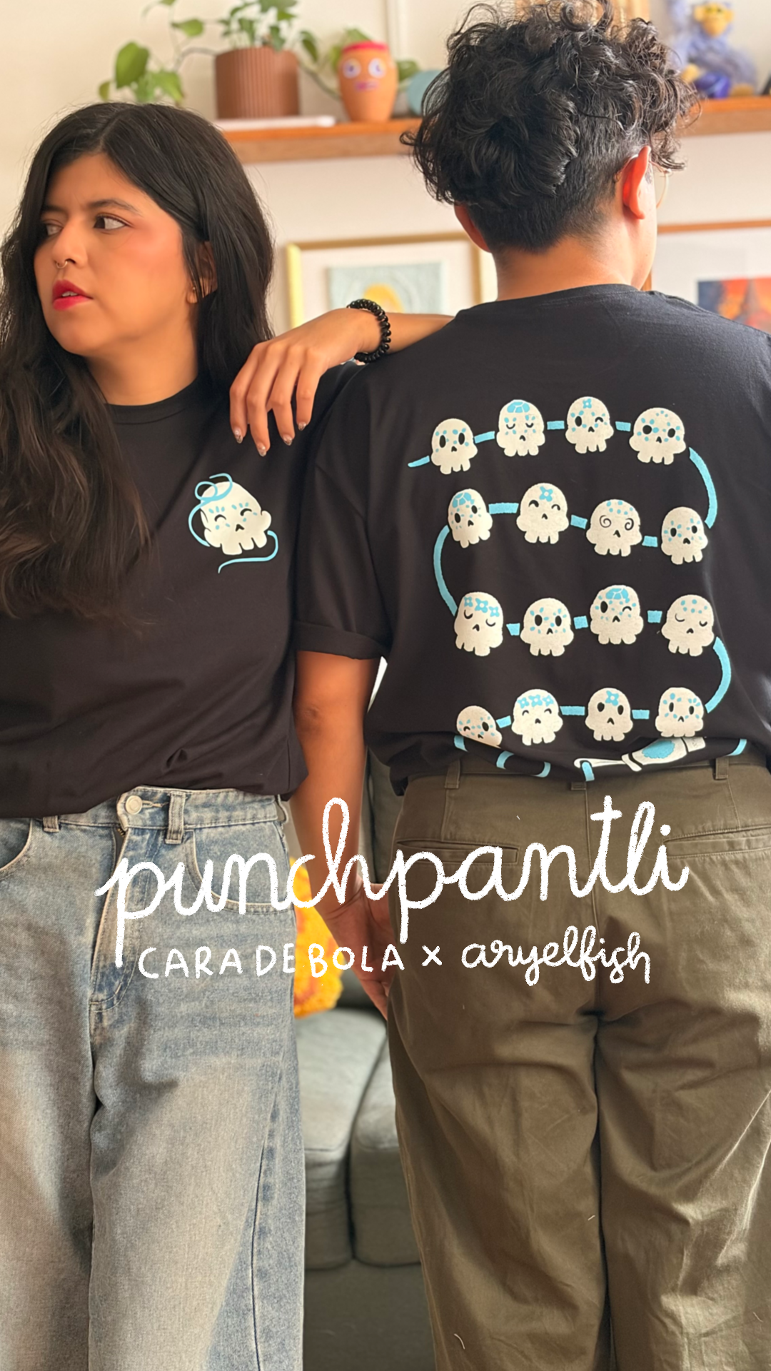 Playera Punchpantli collab Aryelfish
